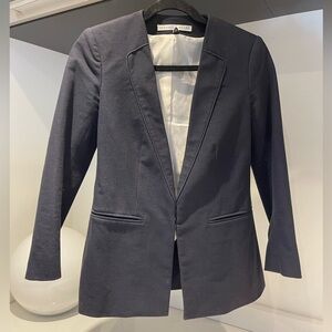 $598 VERONICA BEARD Navy Blue Dickey Jacket sz 00